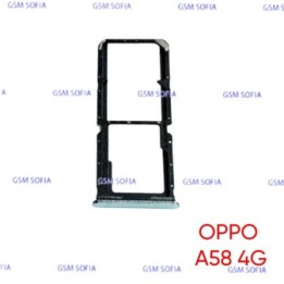 Bandeja sim  Para Oppo A58 4G - Azul