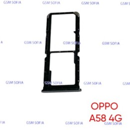 Bandeja sim  Para Oppo A58 4G - Negro