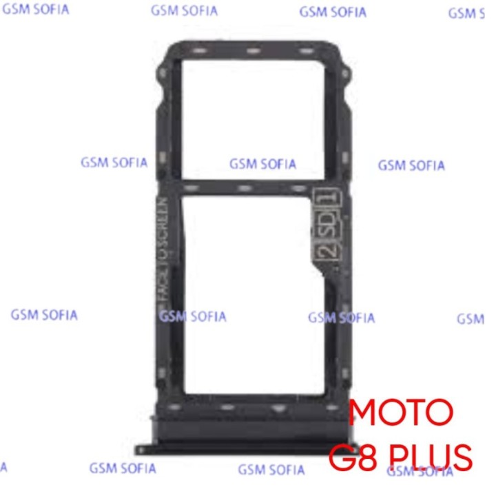 Bandeja sim Para Motorola Moto G8 Plus - Negro
