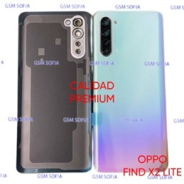 Tapa Trasera Con lente Calidad Premium Para Oppo Find X2 Lite - Azul - Rosado
