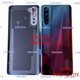 Tapa Trasera Con lente Calidad Premium Para Oppo Find X2 Lite - BICOLOR Azul - Rojo