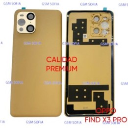 Tapa Trasera Con lente Calidad Premium Para Oppo Find X3 Pro - Amarillo