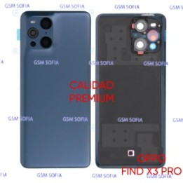 Tapa Trasera Con lente Calidad Premium Para Oppo Find X3 Pro - Azul