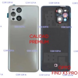 Tapa Trasera Con lente Calidad Premium Para Oppo Find X3 Pro - Blanco