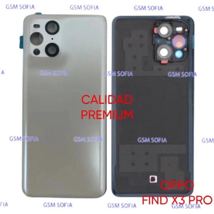Tapa Trasera Con lente Calidad Premium Para Oppo Find X3 Pro - Blanco