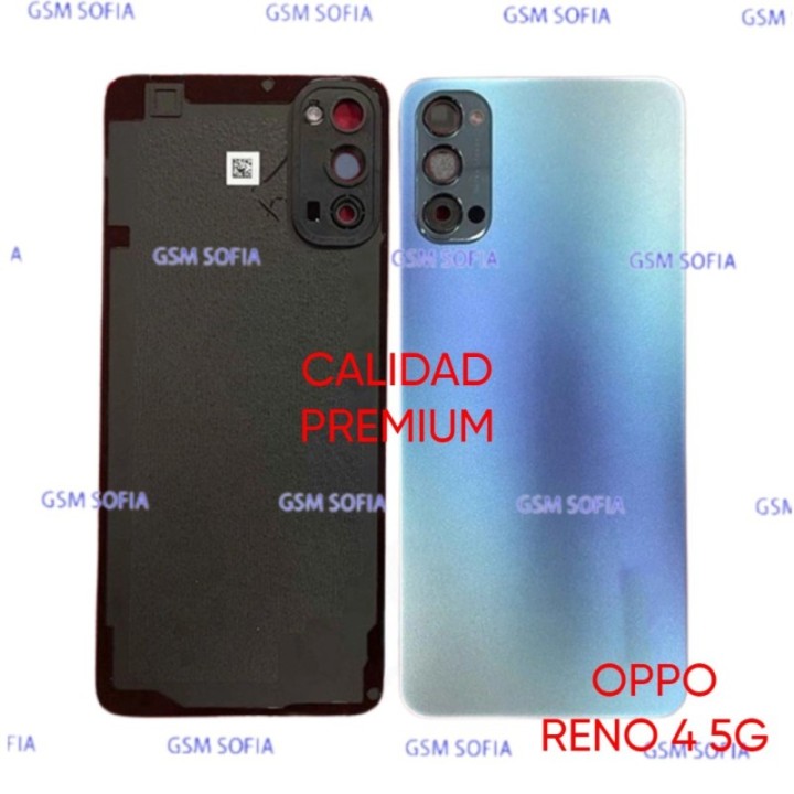Tapa Trasera Con lente Calidad Premium Para Oppo Reno 4 5G - Azul