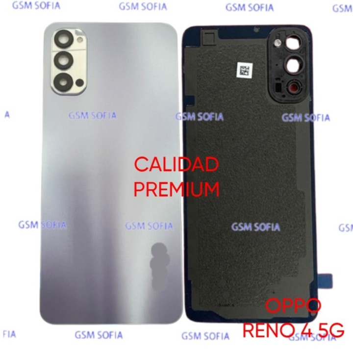 Tapa Trasera Con lente Calidad Premium Para Oppo Reno 4 5G - Morada