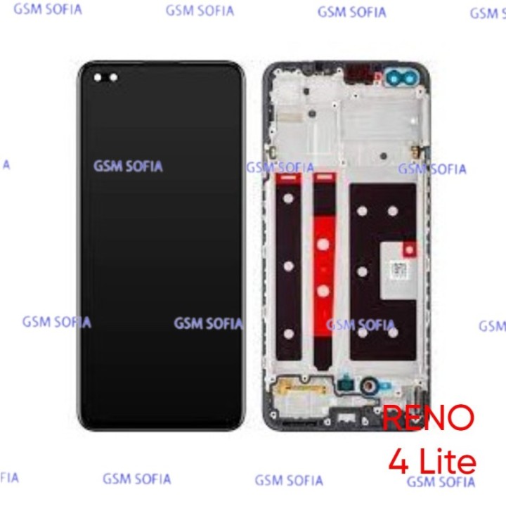 Pantalla Completa Ori con Marco Para Oppo Reno 4 Lite - Negro