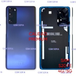 Tapa Trasera Con lente Calidad Premium Para Samsung Galaxy S20 FE 4G / S20 FE 5G - Azul