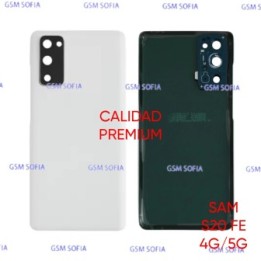 Tapa Trasera Con lente Calidad Premium Para Samsung Galaxy S20 FE 4G / S20 FE 5G - Blanco