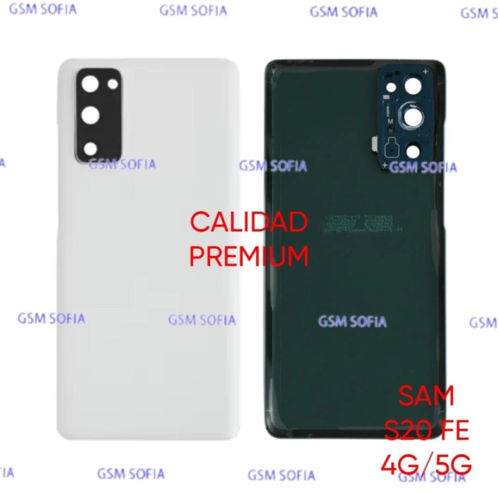 Tapa Trasera Con lente Calidad Premium Para Samsung Galaxy S20 FE 4G / S20 FE 5G - Blanco