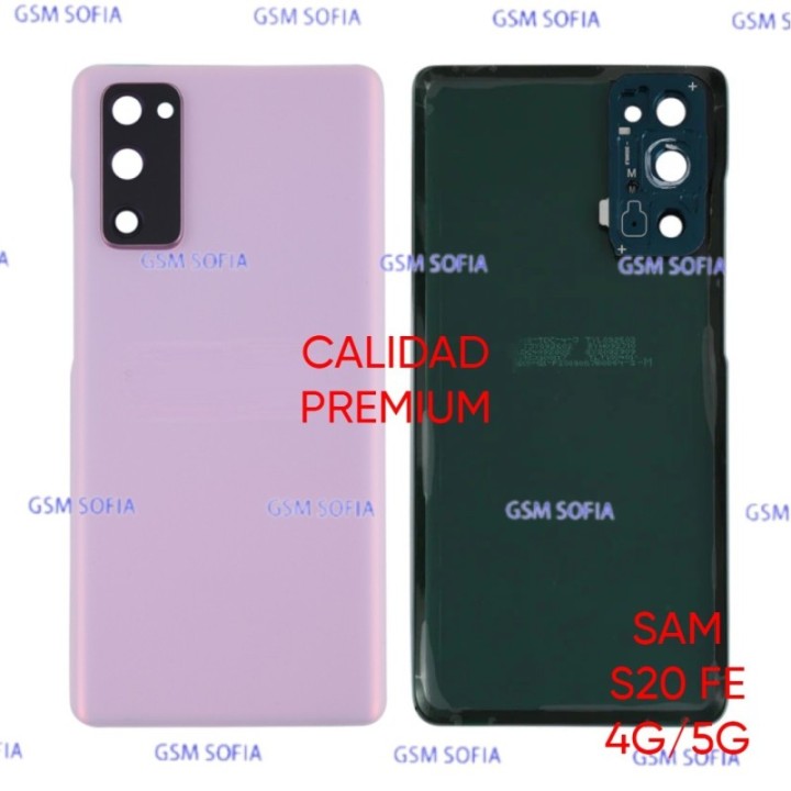 Tapa Trasera Con lente Calidad Premium Para Samsung Galaxy S20 FE 4G / S20 FE 5G - Rosa