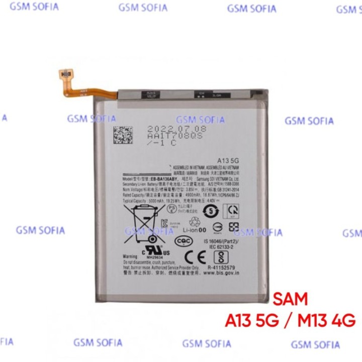 Batería EB-BA136ABY Para Samsung Galaxy A13 5G / M13 4G