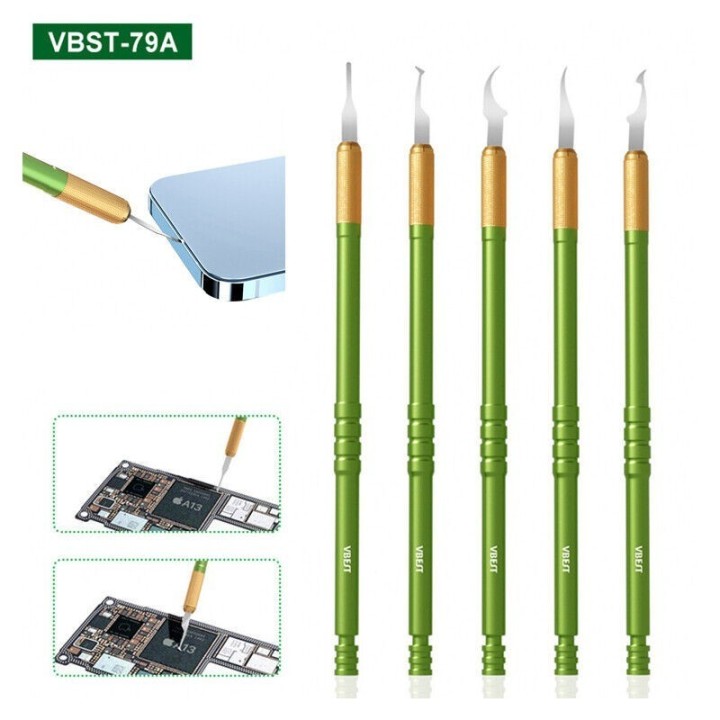 Herramienta de cuchillas de reparación de CPU VBST-79A para raspador de palanca de Chip