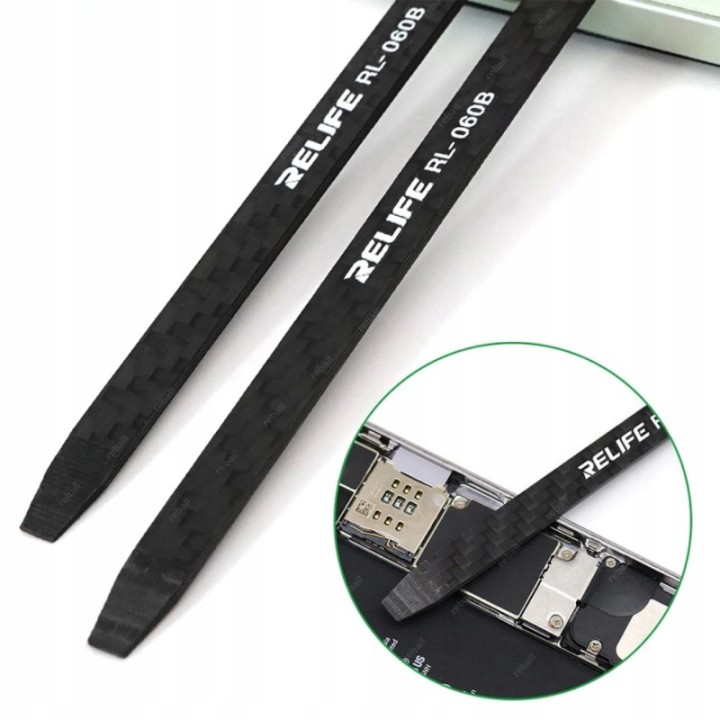 Relife RL-060B - Herramienta de desmontaje de teléfono móvil de fibra de carbono