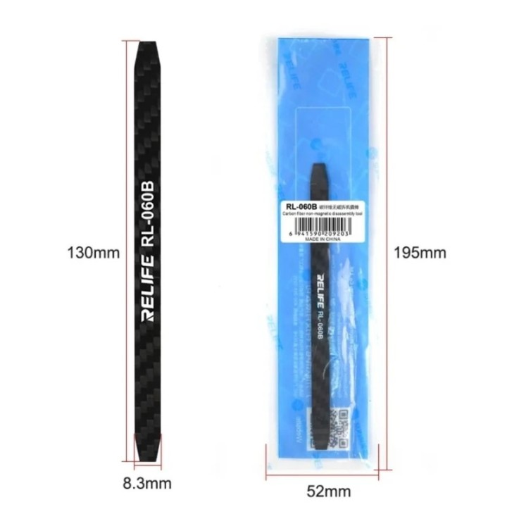 Relife RL-060B - Herramienta de desmontaje de teléfono móvil de fibra de carbono