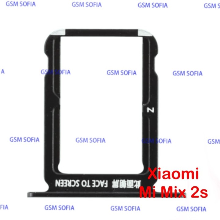 bandeja de tarjeta SIM Para XIAOMI MI mix 2s - Negro