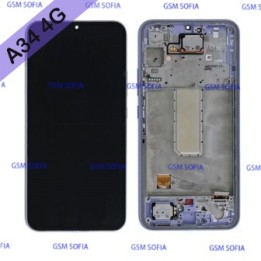 Pantalla Completa Original con marco para Samsung Galaxy A34 5G / A346 - Morada