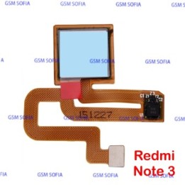 Flex Lector De Huella Para Xiaomi Redmi Note 3 - Azul