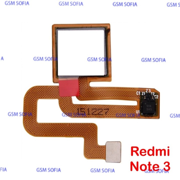 Flex Lector De Huella Para Xiaomi Redmi Note 3 - Plata