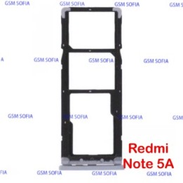 Bandeja SIM+SIM+SD Para Redmi Note 5A / Redmi Note 5A prime - Plata