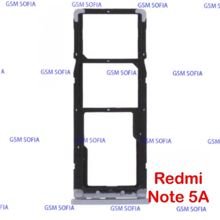 Bandeja SIM+SIM+SD Para Redmi Note 5A / Redmi Note 5A prime - Plata