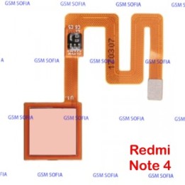 Flex Lector De Huella Para Redmi Note 4 - Rosa