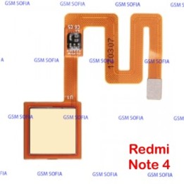 Flex Lector De Huella Para Redmi Note 4 - Oro