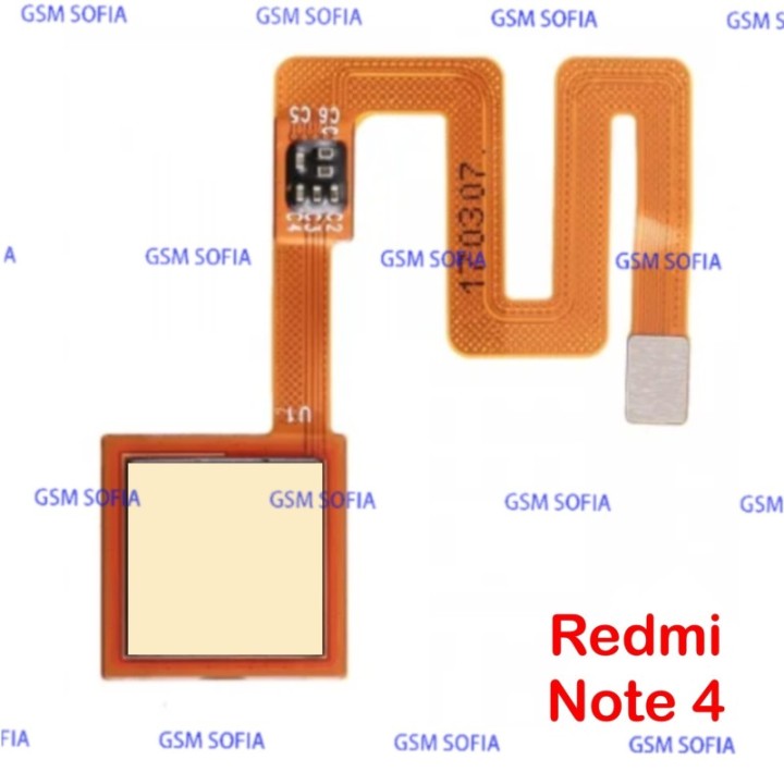Flex Lector De Huella Para Redmi Note 4 - Oro