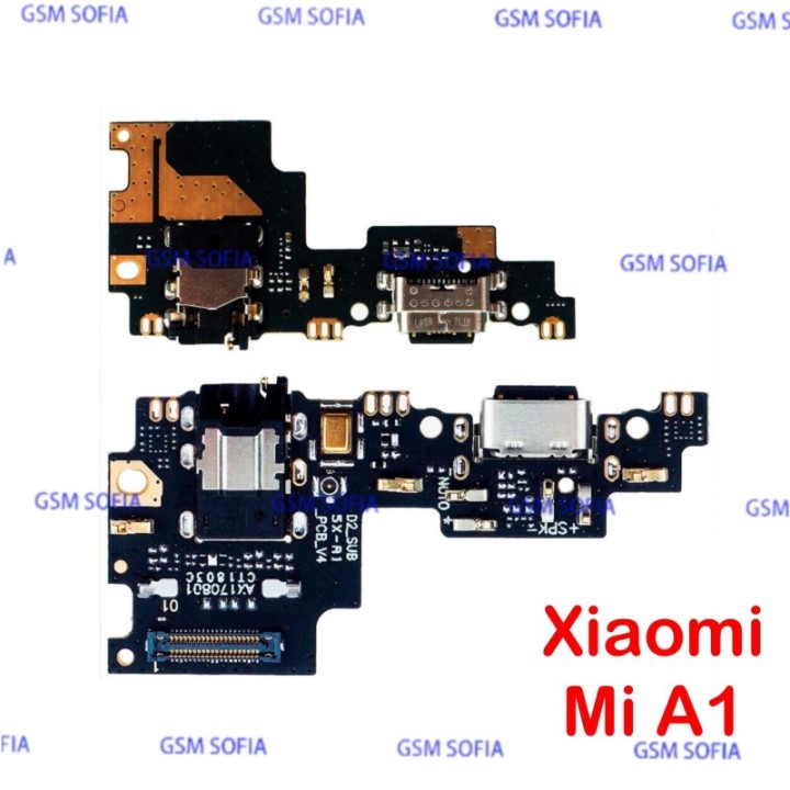 Placa Auxiliar Con Conector De Carga TipoC / Jack Audio / Microfono Para Xiaomi Mi A1