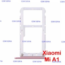 Bandeja SIM Para Xiaomi Mi A1 / Mi 5x - Rosa