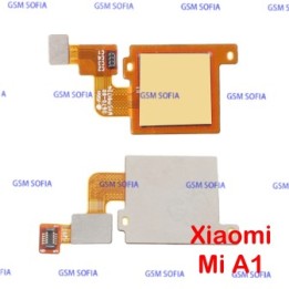 Flex Con Lector De Huella Para Xiaomi Mi A1 - Oro