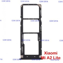 Bandeja SIM + SIM/SD Para Xiaomi Mi A2 Lite / Redmi 6 PRO - Negro