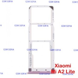 Bandeja SIM + SIM/SD Para Xiaomi Mi A2 Lite / Redmi 6 PRO - Rosa