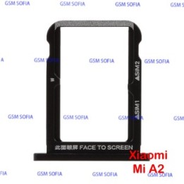 Bandeja SIM Para XIAOMI MI A2 / MI 6X - Negro