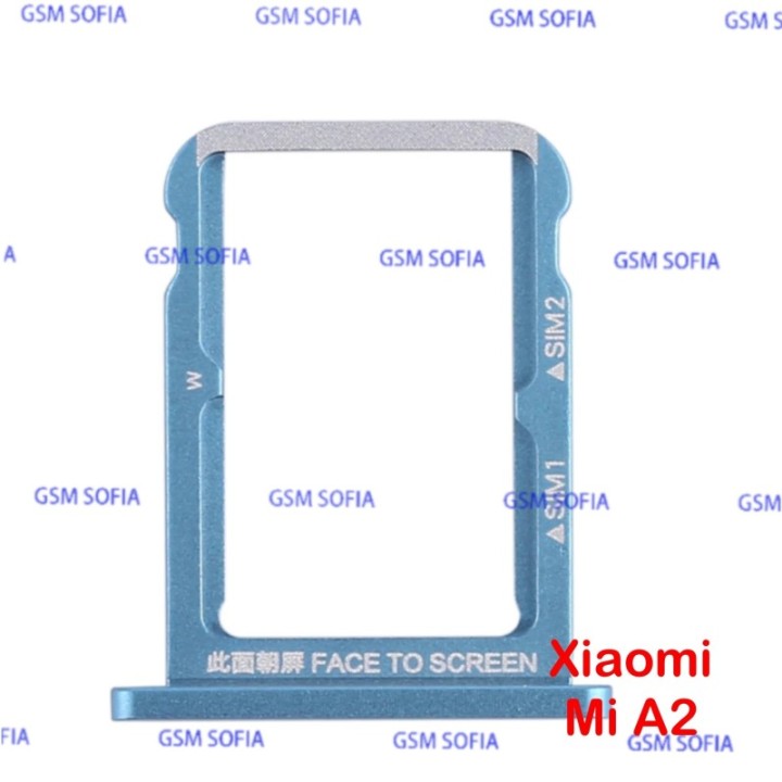 Bandeja SIM Para XIAOMI MI A2 / MI 6X - Azul
