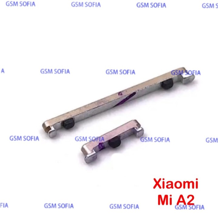 Botón / Pulsador lateral Power + Volumen Para Xiaomi Mi A2 / Mi 6x - Oro