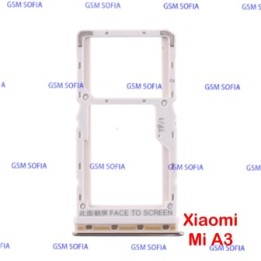 Bandeja Sim + Micro SD Para Xiaomi Mi A3 - Plata