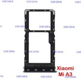Bandeja Sim + Micro SD Para Xiaomi Mi A3 - Negro