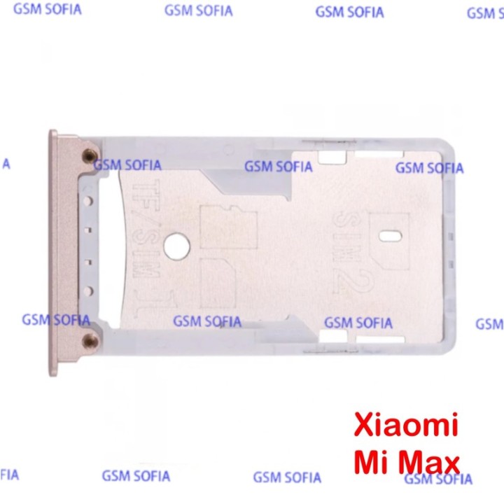 Bandeja SIM + SIM/SD Para Xiaomi Mi Max - Oro