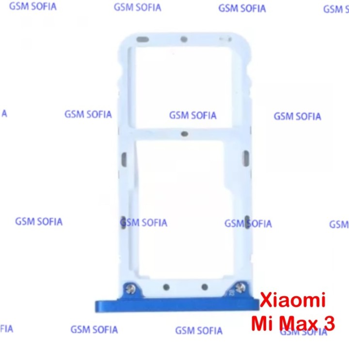 Bandeja SIM + SIM/SD Para Xiaomi Mi Max 3 - Azul