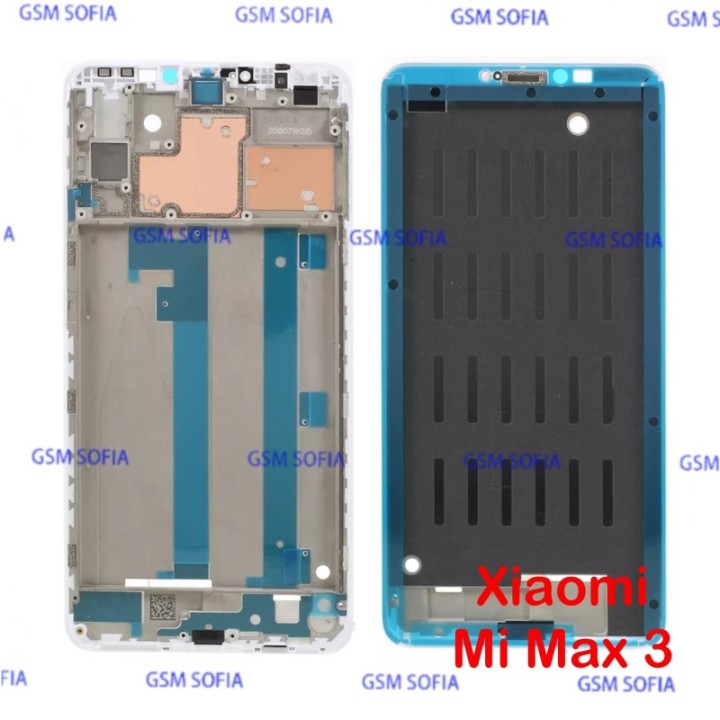 Chasis De Pantalla / Marco Medio / Carcasa Central Para Xiaomi Mi Max 3 - Blanco