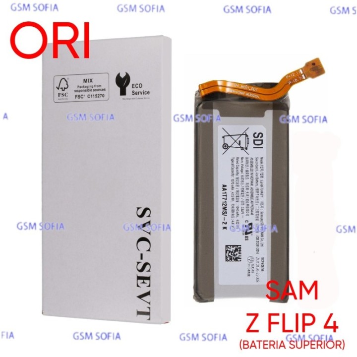 Bateria Superior Secundaria EB-BF724ABY Ori Para Samsung Galaxy Z Flip 4 5G / F724