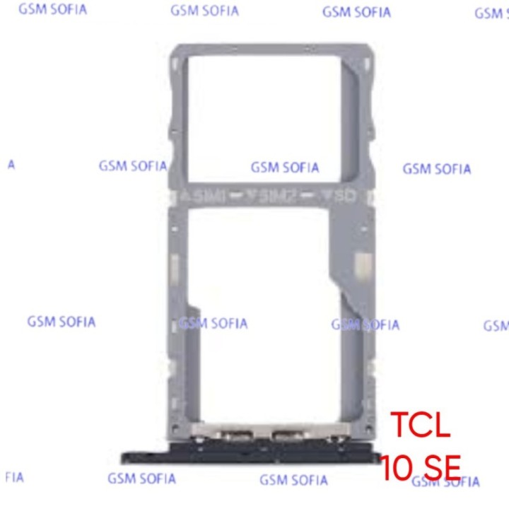 Bandeja sim para TCL 10 SE / T766 - Negro