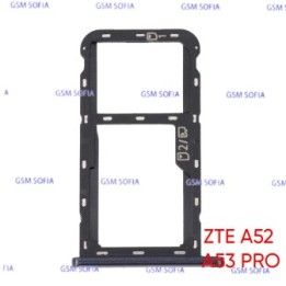 Bandeja sim + Micro SD Para Zte A52 2022 / Zte A53 Pro - NEGRO
