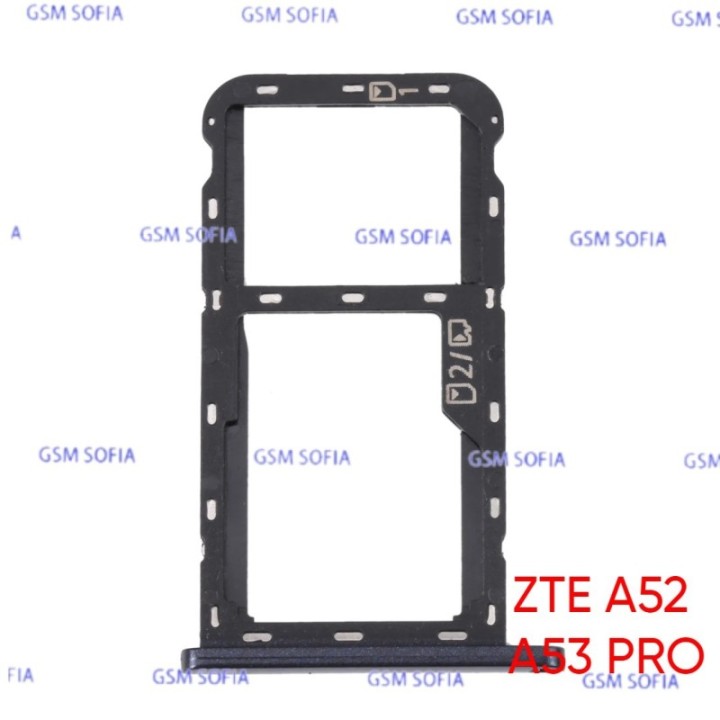 Bandeja sim + Micro SD Para Zte A52 2022 / Zte A53 Pro - NEGRO