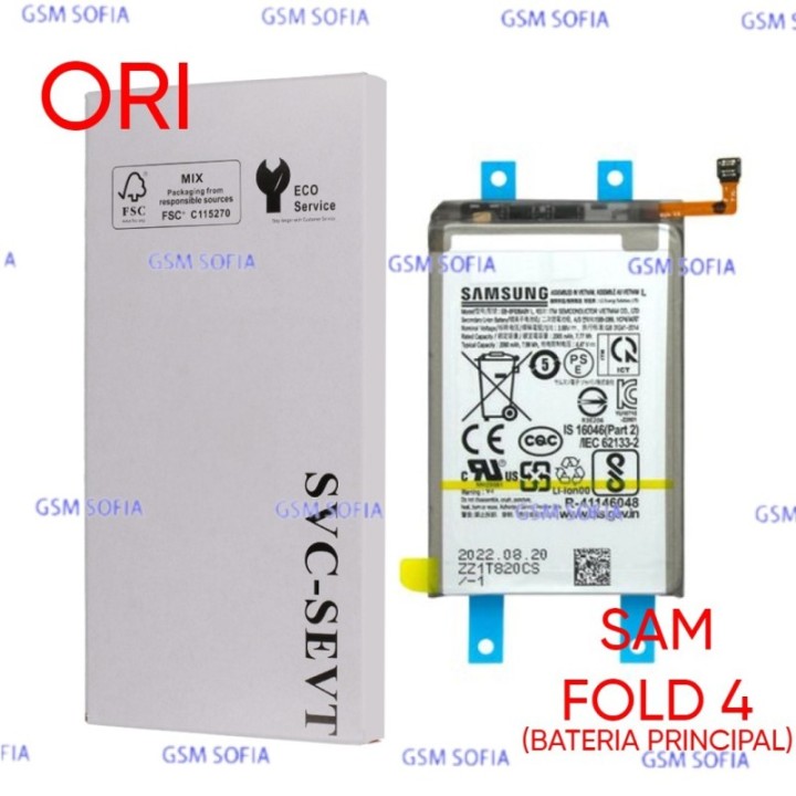 Bateria Interna Principal EB-BF936ABY Ori Para Samsung Galaxy Z Fold 4 5G / F936