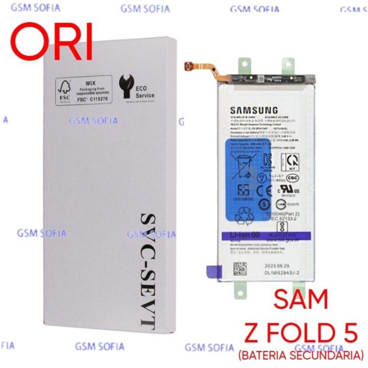 Bateria Superior Secundaria EB-BF946ABY Ori Para Samsung Galaxy Z Fold 5 5G / F946