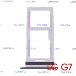 Bandeja sim + Micro SD Para LG G7 - Azul Grisaseo