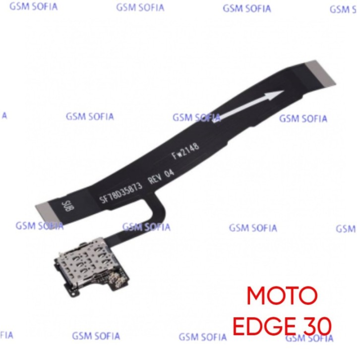 Flex Conexion Main + Lector sim Para Moto Edge 30